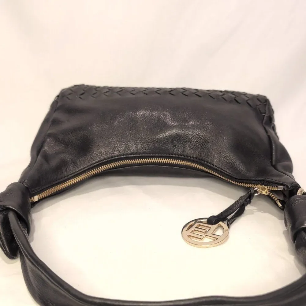 Elliott Lucca Black Leather Shoulder Bag - Picture 7 of 10